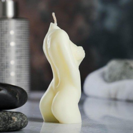 Figure candle "Women's Body No. 2" Milk, 10cm-3