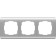 Frame for 3 posts WL12-FRAME-03, silver color