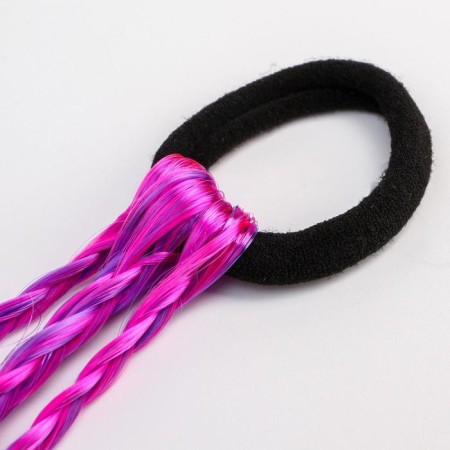 Hair strand on elastic band, 40 cm-3
