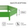 The flowerbed is galvanized, D = 100 cm, h = 15 cm, bright green, Greengo