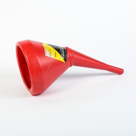 Funnel for the Glavdor Fuel and Energy Classic with a grid, diameter 14 cm, height 31.5 cm, red
