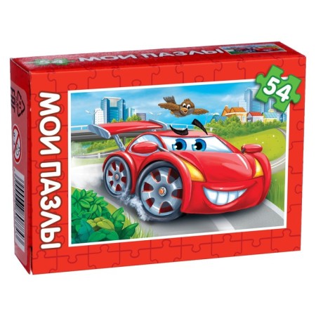 Children's puzzle "Cool races No. 6", 54 elements