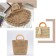 Handles for the bag are wooden, 11.7 × 8.2 cm, 2 pcs, brown color
