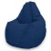 The hand-bag “Pear” is positive Luma, size m, diameter 70 cm, height 90 cm, velor, blue color