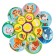 Puzzle. Training circle with Velcro "Who lives where and who eats what?"