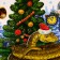 Gift box "Forest guests" New Year's suitcase medium 20 x 12 x 19 cm