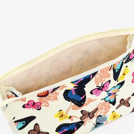 Lightning cosmetic bag, beige color-2