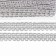 Wicker silver braid in a roll 20 meters