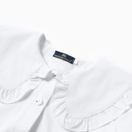 Blouse for girls, white color, height 128 cm-1