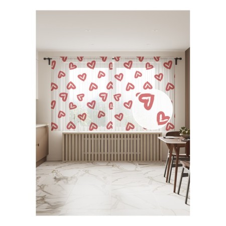 Photo "Drawn Hearts", size 145x180 cm, 2 pcs