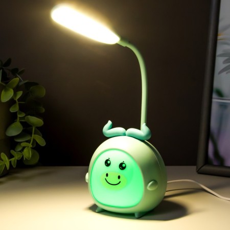 Hand lamp "Fairy -tale moose" LED 3W USB Blue 8.5x8x22 cm Risalux-5