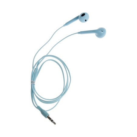 U19 headphones, wired, inserts, 1 m, jack 3.5 mm, blue-1