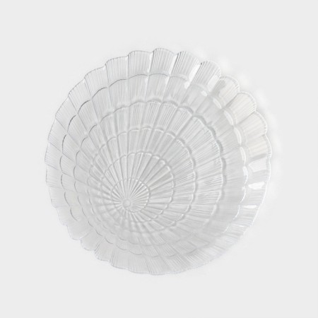 Glass plate Atlantis, d = 19 cm, the color is transparent-1
