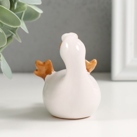 Souvenir Ceramics "Duckling with paws up" 4.9x5.9x6.5 cm-2
