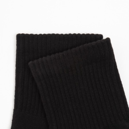 Men's socks with a terry track minku Black color, river 39-43 (27-29 cm)-1