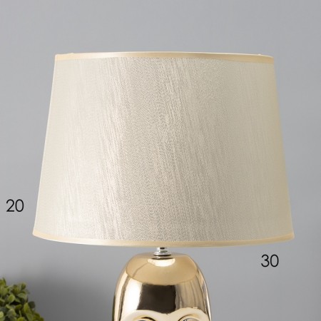 Table lamp with lampshade Risalux "Ricardo", E27, 40 W, Figure base, 30 × 30 × 48 cm-4