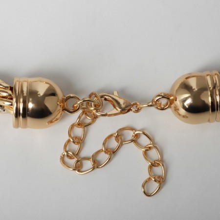 Piece "chain" heart, burning, color gold, 44 cm-3