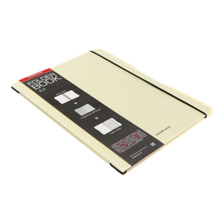 A4 notebook, 48 sheets in the Erichkrause "Folderbook Pastel", a replaceable plastic cover, on the elastic band, the offset unit, whiteness is 100%, yellow-1