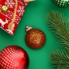 New Year. Figure chocolate 