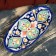 The herdgehog of Rishtan ceramics "Flowers", 24 cm, blue, mix