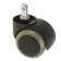 Furniture wheel, d = 50 mm, with a pin 11x22 mm, with a soft move, without a brake