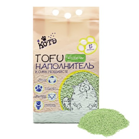 Filler Tofu "Kote", absorption of 5 l, green tea
