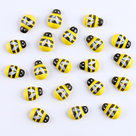 A set of decorative stickers "Bees" 20 pcs 2.5 × 1.8 cm-3