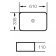 Grossman GR-3031 sink, rectangular, 610 x 335 mm, white