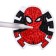 Diamond mosaic on the key fob, 6.5x6.3 cm, Spider-Man