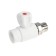 Balling tap for Zein radiator, polypropylene, straight, d = 25 mm x 3/4 "