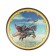 Wooden round shield "Horseman with a spear"