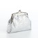 Women's wallet on the farmar, silver color