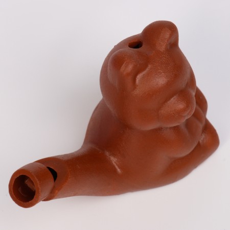 Ceramic “Bear” whistle for painting 3.5 × 6.5 × 5.5cm-6