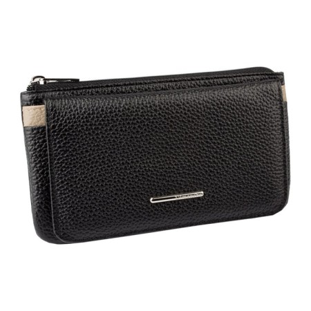 Purse with lightning, black-beige color