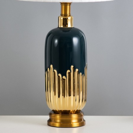 Maestro table lamp E27 40W blue-gold 28x28x53 cm Risalux-2