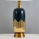 Maestro table lamp E27 40W blue-gold 28x28x53 cm Risalux