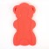 Maxi swimming lining "Bear", red/pink color, 55x30x6cm