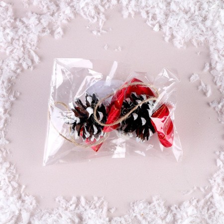 New Year's set "Snowflake bows"-2