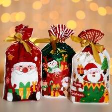 Polyethylene gift package with ties 