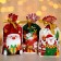Polyethylene gift package with ties "Gifts", 15x23cm