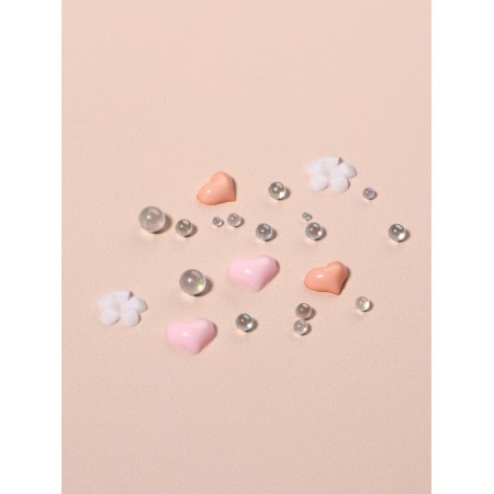 Assorted for decor "Tenderness", 3D effect, pink/transparent color-8