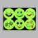 Reflective stickers "smiles", d = 6.5 cm, 6 pcs on the sheet, the color of the light