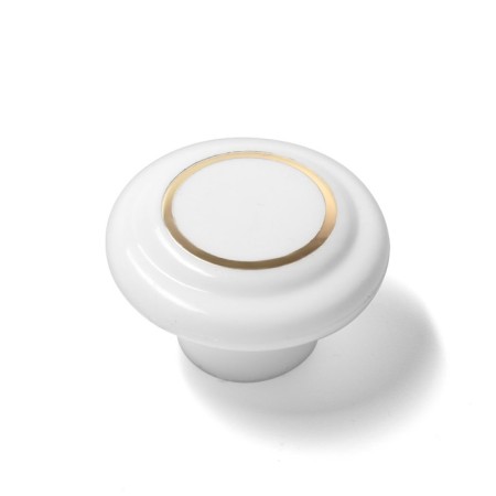 Furniture pen, D = 35, white with gold-2