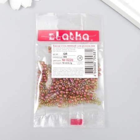 Beads "Zlatka" 08/0, 3 mm, 10 g 0220 St.-2