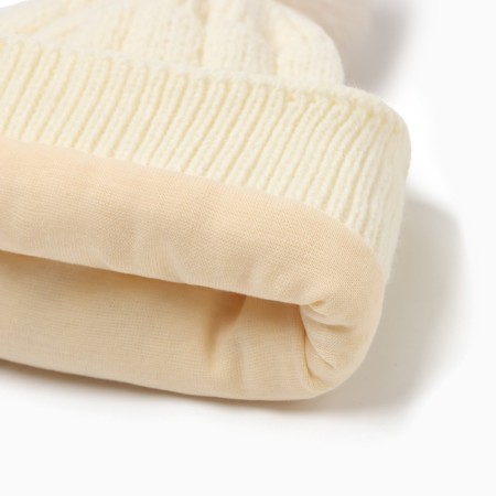 Children's hat minku, milk color, rr 46-48-1