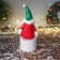 Soft toy "Santa Claus in a radiant suit with long legs" 42x19 cm, red-green