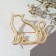 Brooch "cat" contour, color gold