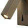 Wall lamp Mantra Tarifa, Led, 210lm, 3000k, 125x60x150 mm, brass color