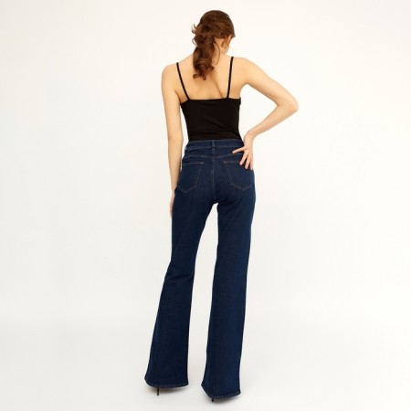Women's jeans with Minaku arrow, dark blue color, size 42-7