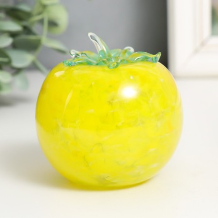 Souvenir "Tomato" H 90 mm. (into glassbreaker) yellow. (Z.L.)